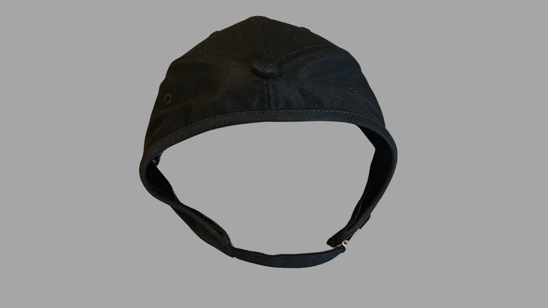 Curved Brim 6-Panel Hat — Satin-Lined & Thick Hair Friendly