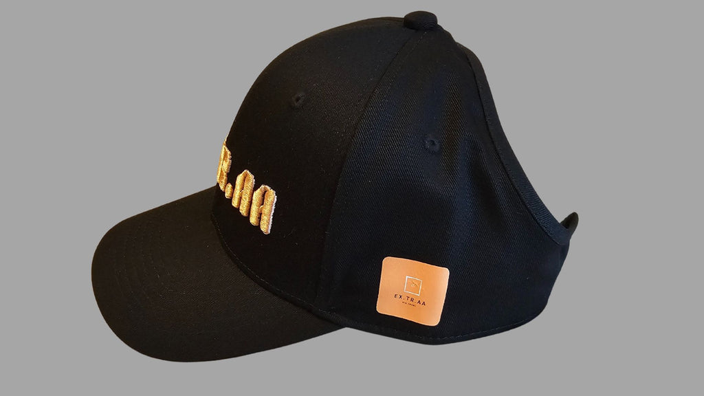Curved Brim 6-Panel Hat — Satin-Lined & Thick Hair Friendly